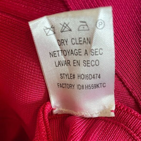 Herve Leger Magenta Bandage Dress Size Medium ASO Kim Kardashian Madame Tussauds - Picture 11 of 11